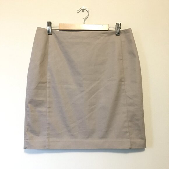 Vintage Jacob Solid Taupe Career Skirt - Picture 1 of 15